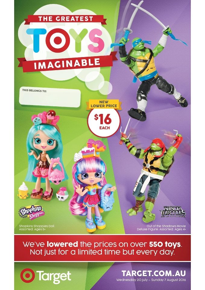 Target Catalogue Toy Sale August 2016 Catalogue AU