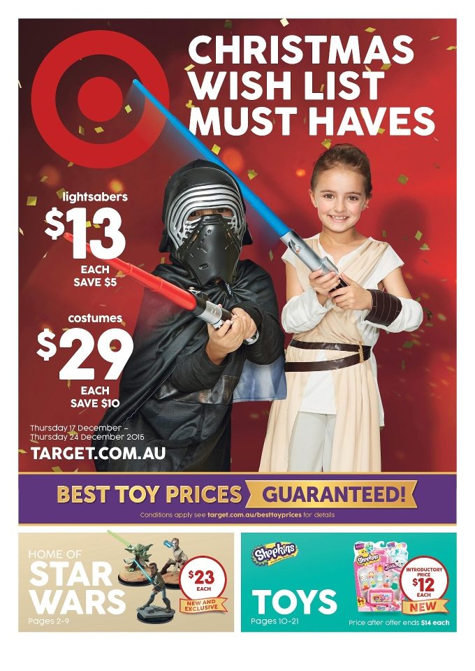 Target Christmas Wish List 2015 Catalogue AU