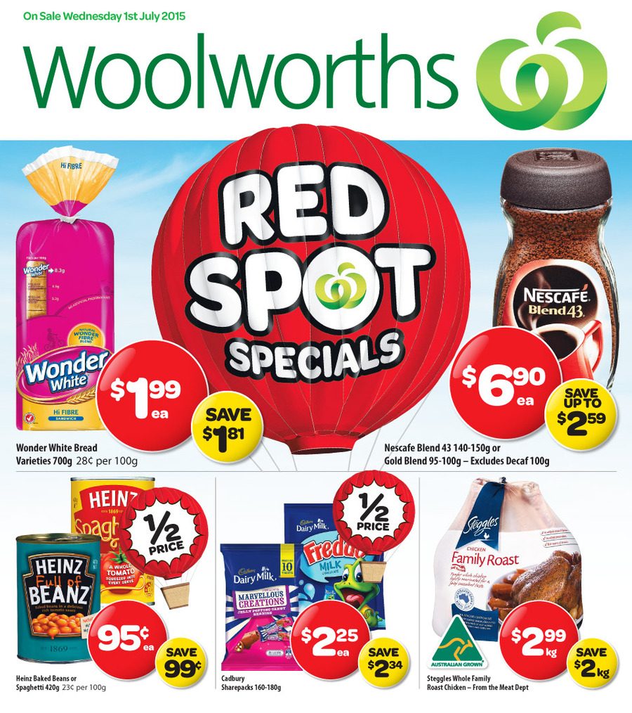 Woolworths Catalogue 1 July 2015 - 7 July 2015 - Catalogue AU