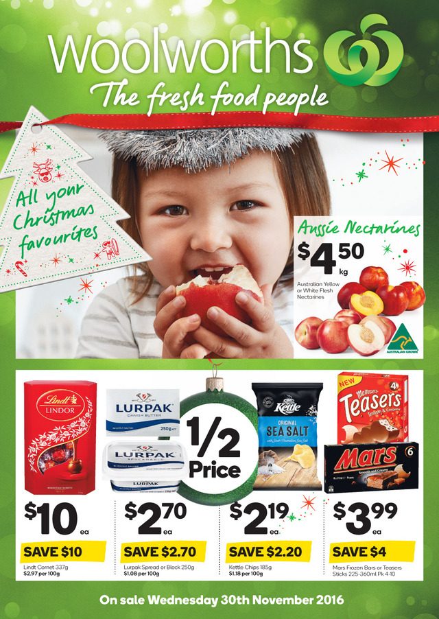 Woolworths Catalogue 30 Nov 6 Dec 2016 Christmas Catalogue AU